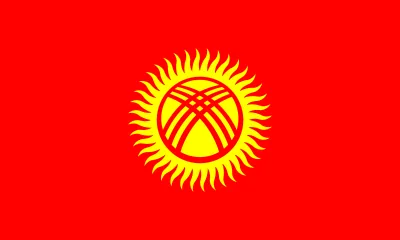 Vlajka: Kyrgyzstán
