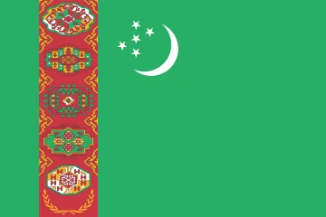 Vlajka: Turkmenistán